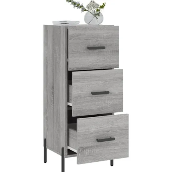 vidaXL Byråer>Skåp grå sonoma 34,5x34x90 cm konstruerat trä