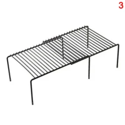 LBSS Hyllor>Skåp Hyllorganisatorer Stapelbar expanderbar set av 2 metall köksbänk metall hyllor