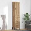 vidaXL Skåp>Skåp med låda Artisan Ek 34,5 x 34 x 180 cm Konstruerat trä