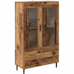 vidaXL Skåp>Skåp med låda Gammalt trä 69,5 x 31 x 115 cm Konstruerat trä