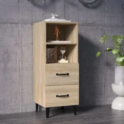 vidaXL Skåp>Skåp sonoma-ek 34,5x34x90 cm konstruerat trä