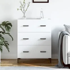 vidaXL Byråer>Skåp vit 69,5x34x90 cm konstruerat trä