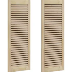 vidaXL Skåp>Skåpdörr 2 pcs Naturfärg 140.5 x 2 x 59.5 cm Massiv furu