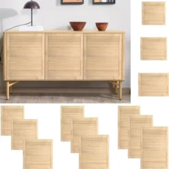 vidaXL Skåp>Skåplucka lamelldesign 39,5x49,4 cm massiv furu