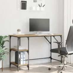 vidaXL Kontorsmöbler>Skrivbord Artisan Ek 120 x 50 x 75 cm Konstruerat trä