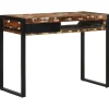 vidaXL Kontorsmöbler>Skrivbord flerfärgat 100x50x75 cm massivt trä återvunnet