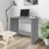 vidaXL Kontorsmöbler>Skrivbord grå sonoma 100x50x76 cm konstruerat trä