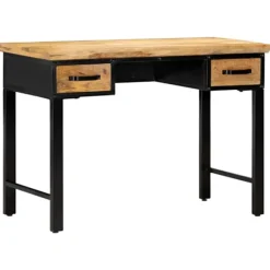 vidaXL Kontorsmöbler>Skrivbord 110x50x76 cm massivt mangoträ