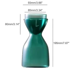 Matgrupper>Sängbordskaraffset med Tumblerglas, 1000ml/35oz Mrs. Night Set Vattenkaraff för Sovrum Nattduksbord eller Kök