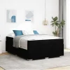 vidaXL Sängar>Sängram med madrass Svart 140 x 200 cm tyg