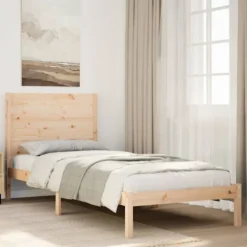 vidaXL Sängar>Sängram utan madrass extra lång 100x210 cm massivt trä