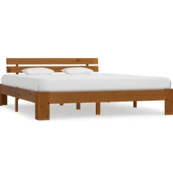vidaXL Sängar>Sängram utan madrass honungsbrun 180x200 cm massiv furu