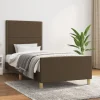 vidaXL Sängar>Sängram utan madrass mörkbrun 90x190 cm tyg