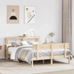 vidaXL Sängar>Sängram utan madrass 120x200 cm massiv furu