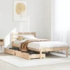 vidaXL Sängar>Sängram utan madrass 75x190 cm massiv furu