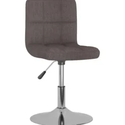vidaXL Stolar>Snurrbar matstol taupe tyg