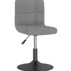 vidaXL Stolar>Snurrbara matstolar 4 st mörkgrå sammet