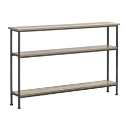 SoBuy Hyllor>Entrékonsol med 3 hyllor i svart 122x20x77cm, industriell FSB49-PZ