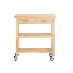 SoBuy Köksö>Köksö med 1 låda i träfärg 80x40x90cm, klassisk FKW24-N