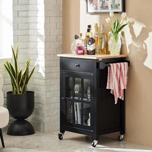 SoBuy Köksö>Köksö på hjul, Köksöar, Arbetsbord Kök,FKW98-SCH