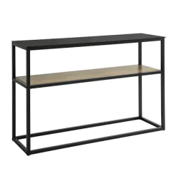 SoBuy Sideboards>svart entrékonsol 110x30x70.5cm, industriell FSB43-SCH