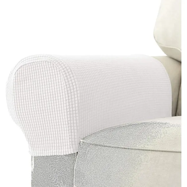 Soffor>Soffa Armstödsskydd Stretch Armstödsskydd Kåpor För Fåtölj, Vit