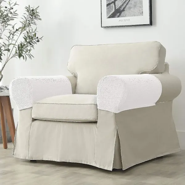 Soffor>Soffa Armstödsskydd Stretch Armstödsskydd Kåpor För Fåtölj, Vit