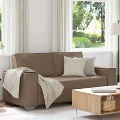 vidaXL Soffor>Soffa Cappuccino 180 x 78 x 84 cm tyg