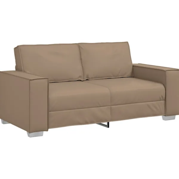 vidaXL Soffor>Soffa Cappuccino 180 x 78 x 84 cm tyg
