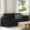 vidaXL Soffor>Soffa Svart 180 x 77 x 82 cm tyg