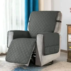 DMstore Stolar>Soffaöverdrag Fåtölj Skyddande Överdrag Med Sidofickor Allt-i-ett Recliner StolBY S