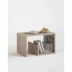 AUCUNE Soffbord>Soffbord - Melamin - Ekdekor - L59 x H38 x D36 cm - Tillverkat i Tyskland