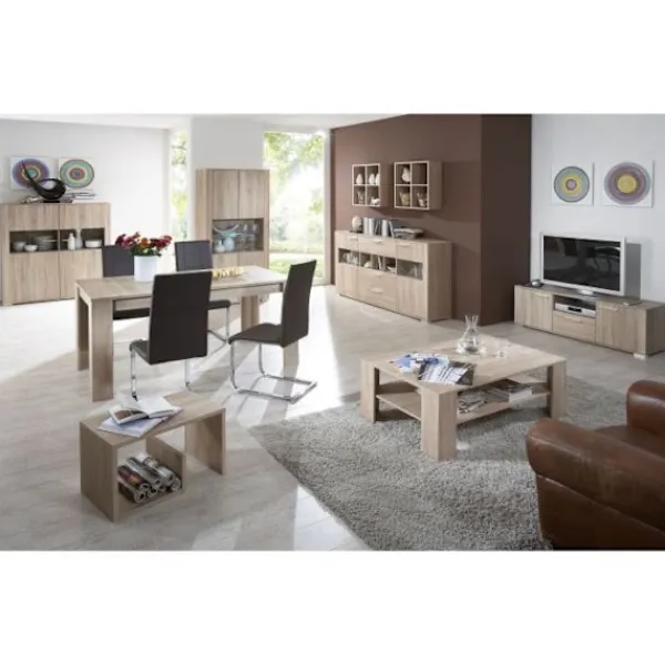 AUCUNE Soffbord>Soffbord - Melamin - Ekdekor - L59 x H38 x D36 cm - Tillverkat i Tyskland