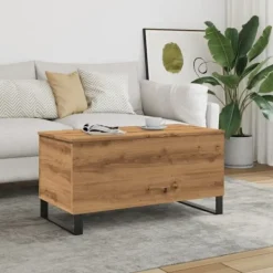 vidaXL Kistor & Koffertar>Soffbord artisan ek 90x44,5x45 cm konstruerat trä