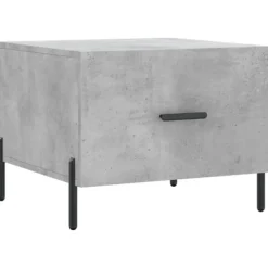 vidaXL Småbord>Soffbord betonggrå 50x50x40 cm konstruerat trä
