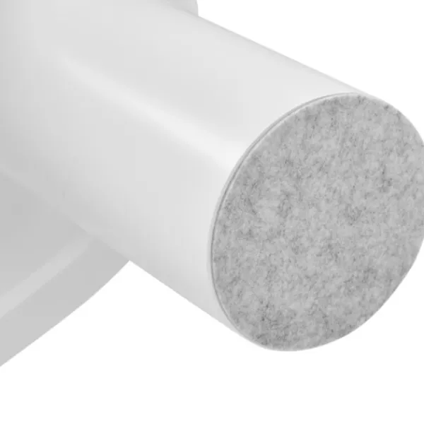 Soffbord>Soffbord Irregular Crescent 107x57x40.5cm, Modern MDF-bordsskiva & PVC-ben, Inklusive filtmatt