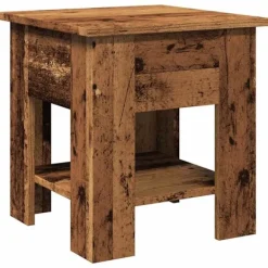 vidaXL Småbord>Soffbord åldrat trä 40x40x42 cm konstruerat trä