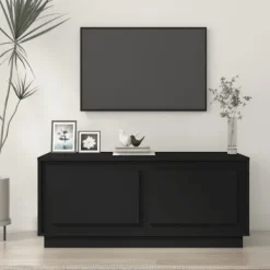 vidaXL Tv-Bänkar>Soffbord svart 102x50x44 cm konstruerat trä