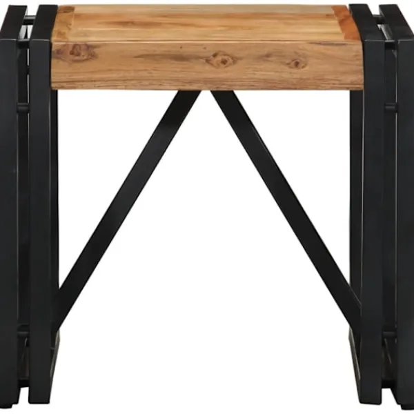 vidaXL Småbord>Soffbord 40x40x35 cm massivt trä akacia