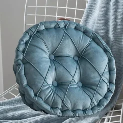 BEBETTER Sittpuffar>Soffdyna med Stadigt Handtag Supermjuk Tjock Rund Balkongdyna Golvsittdyna Heminredning Kaesi