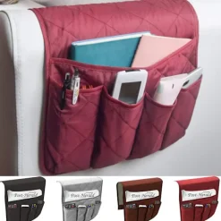 Soffor>Soffförvaring med 5 Fickor Armstödsorganisatör Hängande Sängficka