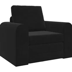 vidaXL Fåtöljer>Soffsäng Svart 98 x 71 x 83 cm Sammet