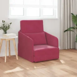 vidaXL Soffor>Soffsäng Vinröd 65 x 80 x 83 cm Sammet