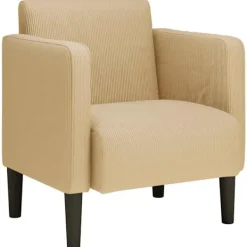 vidaXL Fåtöljer>Soffstol med armstöd grågrön 54 cm manchestertyg