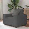 vidaXL Fåtöljer>Soffstol mörkgrå 60 cm manchestertyg