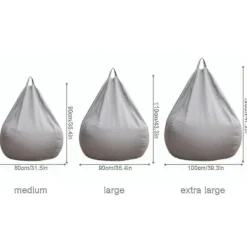 Sittpuffar>SofföverdragHelt Ny Extra Stor Sittsäck Stol Soffa Överdrag Inomhus Lazy Lounger För Vuxna Barn Hett! Brown