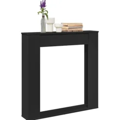 vidaXL Sideboards>Spiselkrans svart 100x20x100 cm konstruerat trä
