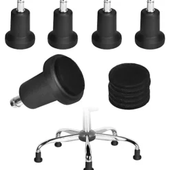 Kontorsmöbler>st Ersättningshjul för kontorsstol, fasta hjul, kontorsstolsglid, 2 tums golvglid för kontorsstol, fasta fotplattor{ee}