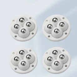 Stolar>4st Möbelhjul Hjul Universal VIT STÅLKUL steel ball-steel ball