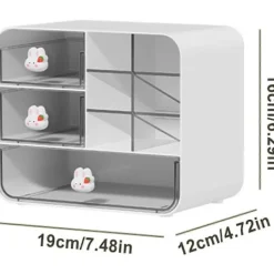 Kontorsmöbler>Söt Skrivbordsorganisatör | Transparenta Skrivbordstillbehör | Bordsorganisör Hylla, Hem